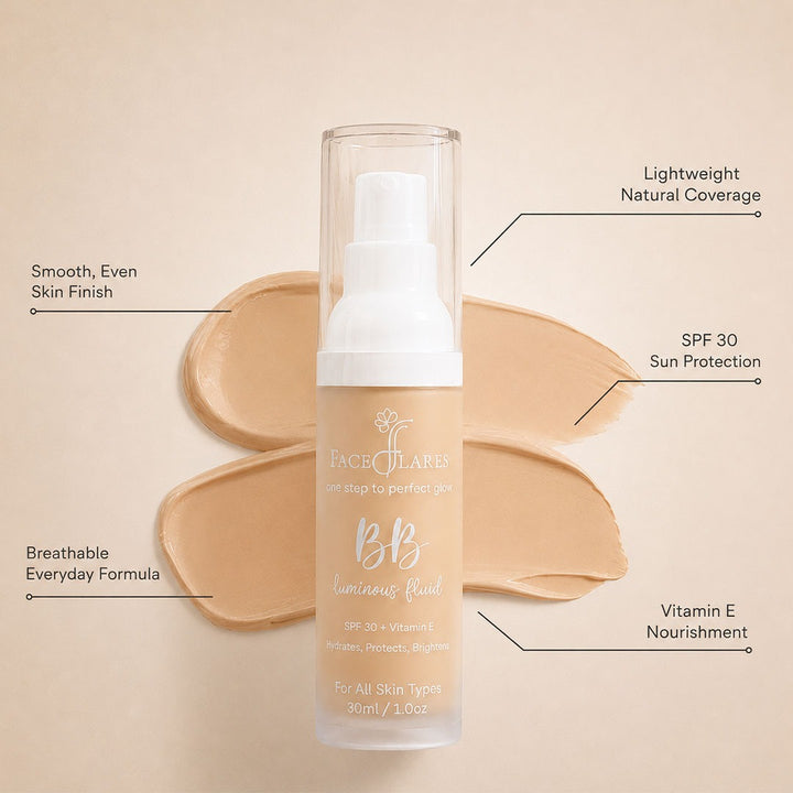 FaceFlares BB Cream – Brightening & Protective with SPF 30